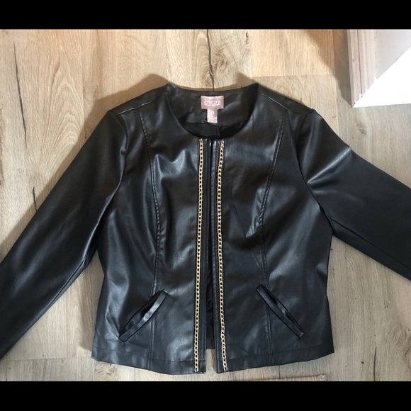 Petite faux leather jacket - Picture 4 of 5
